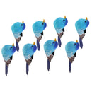 8pcs Artificial Foam Feather Birds DIY Crafts Ornament Home Garden Decor