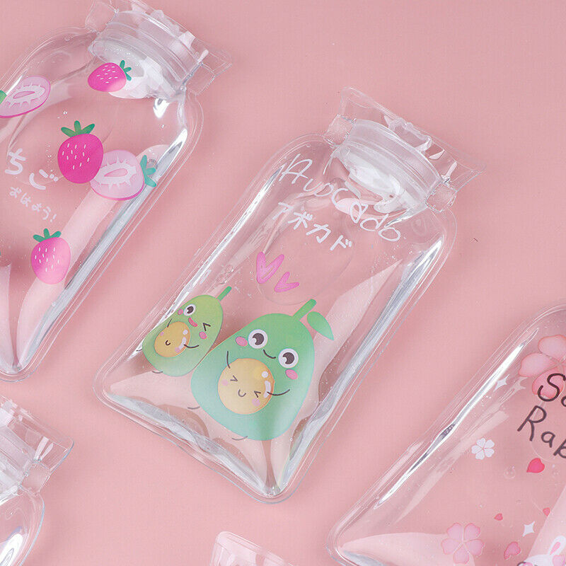 Transparent Cartoon Student Random PVC Hot Water Bottle Hand Warmer B&+TOCA