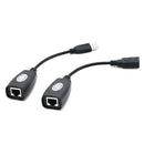 Up to 50M 150FT Over Single RJ45 Ethernet CAT5e Cable USB UTP Extender Extension