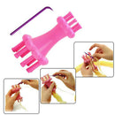 Plastic Double Head French Yarn Wool Knit Knitter With Crochet Hook Knitter  Hn