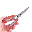 Orange Fishing Pliers Stainless Steel Hook Cutter Line Remove Fishing ToolB Gn