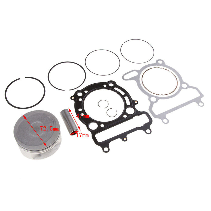 New72.5mm 17mm Pin Piston Rings Kit For VOG LINHAI YP VOG 300c Tank Touring