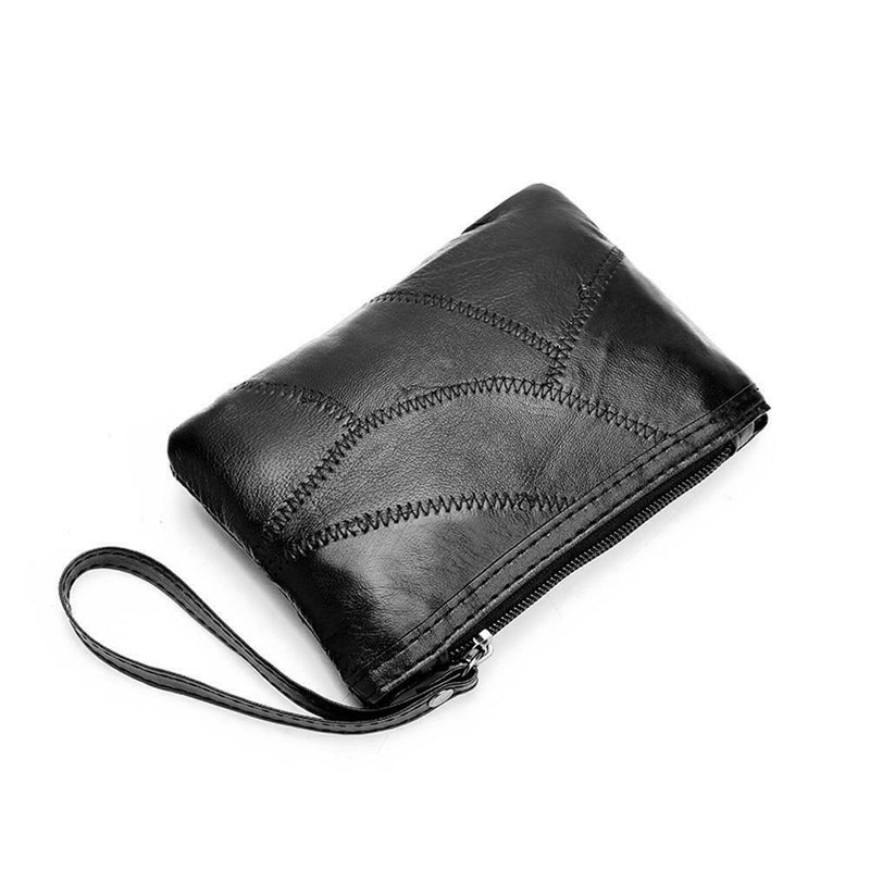 Simple Women Soft Leather Clutch Wristlets Handbag Lady Party Purse Wallet