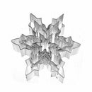 Set of 5 Mold Snowflake Shape / Cookie Cutters Stainless Steel Cakes Snowfl I2W1