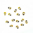 100Pc Home Decor Mini Bee Wooden Sponge Self-Adhesive Wall Stickers