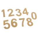 9Pcs/set Clear Acrylic Number 0-8 Pattern Stencil Template DIY Leather Craft For