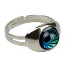 Punk Eye Eyeball Emotion Feeling Mood Change band Ring w/ Color Changing Chart