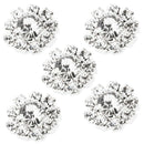 10Pcs 15mm Diamante Rhinestone Shank Buttons Flatback Sewing DIY Decor Craft Set