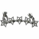 1 x Women's 5-Pointed Star Shape Rhinestone Ear Cuff Wrap Clip Earring---Si
