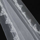 Wedding veil lace decorative edge style white