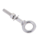 M8 x 40mm Long Lifting Eye Bolts With Washer and Nut - 304 Stainless Steel