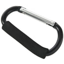 14 cm large D shape aluminum alloy carabiner soft handle shopping hook camp