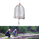 Cage Fishing Trap Basket Feeder Holder Stainless Steel Wire Fishing Lure MOAU