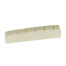 43mm Pre-Slotted Cattle Bone Bass Nut Replacement Flat Bottom Compatible with