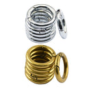 12pcs Mini Circle Alloy Round Carabiner Spring Snap Clip Hook Keychain 25mm