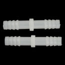 2 pcs. Aquarium straight connector 8mm diameter for air line tube, white J9I3