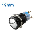 19mm Momentary BLUE LED Marine Car Stainless Horn Push Button Light Switch DC12V
