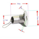 Boat Deck Fill / Filler Keyless Cap 1-1/2 inch /38mm - Water Stainless Steel
