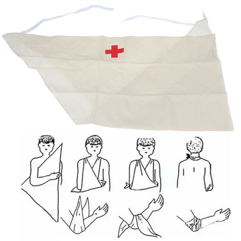 Triangle Towel Bandage First Aid Emergency Kit Gauze Arm Sling Medical Rescue Nw