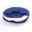 Pressure Relief Donut Washable Cover Haemorrhoids Piles Ring Cushion Blue