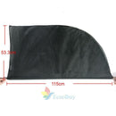 2Pcs Car Window Side Sun Shade Cover Block Static Cling Visor Screen Black