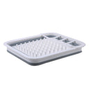 Foldable Dish Rack Plates Drying Rack Kitchen Storage Bowl Holder Draine TEUS