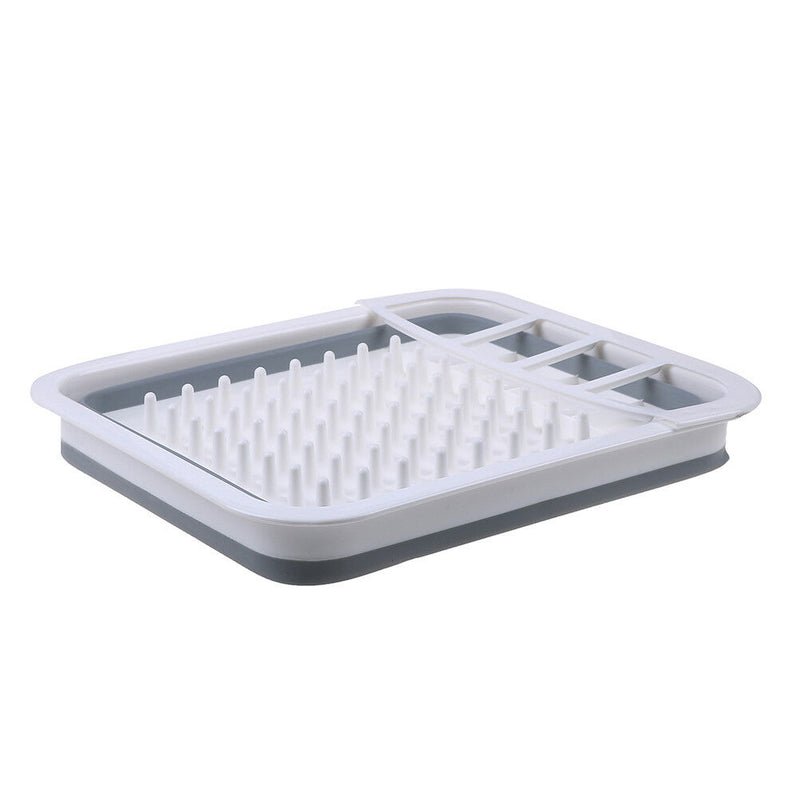 Foldable Dish Rack Plates Drying Rack Kitchen Storage Bowl Holder Draine TEUS