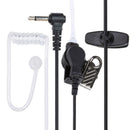 Straight Listen Only Transparent Acoustic Tube Earpiece Earphone 3.5mm Mono Jack