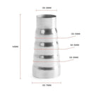 Accessories Reducer Connector Tube 5 Step Stainless Steel Car Exhaust Adapter