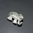 1X Fashion Personality Elephant Women's Brooch Pin Rhinestone Covered Scarv