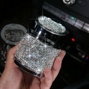 Diamond Car Ashtray Shiny Auto Ashtray With Cover For Car Great Gift For Wo M8S5