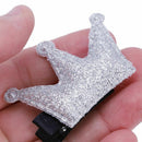 6Pcs Cute Baby Girls Hair Clips Handmade Fabric Bowknot Crown Hairpins Todd D8D4