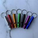 10pcs Aluminum Mini Emergency Survival Whistle Keychain Keyring Camping Tool