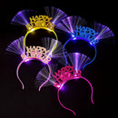 LED Hairband Happy New Year Light Up Glowing Headband Toys Christmas Gifts