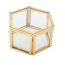 Glass Make-up Jewelry Storage Box For Trinket Perfumes Brooches Pins Women