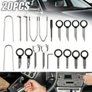 20PCS Professional Car Radio Removal Key Tool Kit Audio Tools Keys Stereo CD&M