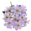 Artificial Silk  Flower Bouquet 5 Stems 10 Heads, 33cm/12.99'' -Purple