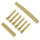 1set Portable 6-String Guitar Bridge Pins Saddle Nut Acoustic Guitar Accesso Kw