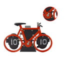 Bicycle Flip Clock Retro Flip Clock Family Living Room Clock Commemorative