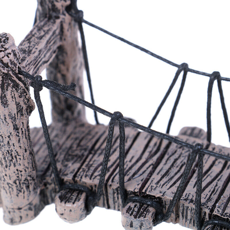 1PC Bridge Decoration for Aquarium Ornaments Fish Tank Landscape Curved Brid OZ