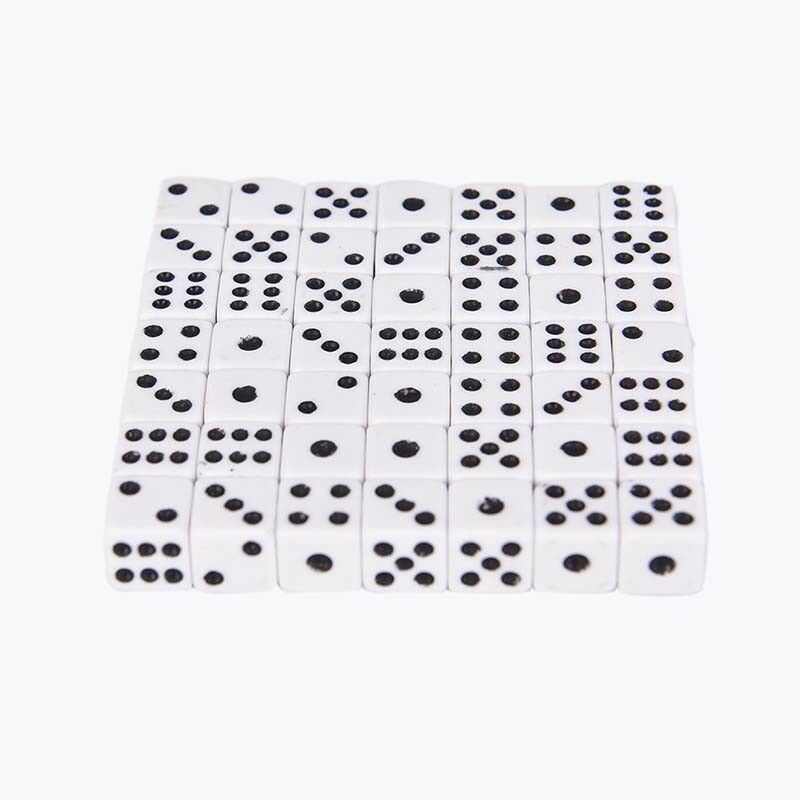 50pcs/lot 8mm Dices For Board Game Bar Gambling Game Set Club Party AccessoSEAU