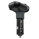 E45 Bluetooth 4.2 Car FM Transmitter Handsfree LED USB Charger for Phone U Disk