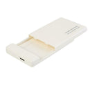 2.5 inch SATA to USB 3.0 HDD Case Hard Drive Enclosure for SSD HDD (White)