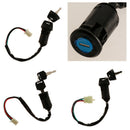 Ignition Key Switch Lock Electric 4 Wire 2 Key for Motorcycle ATV A Type