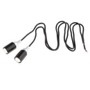 2 Pairs Amber LED SMD Motorbikes Car License Plate Stud Screw Bolt Light Bulb