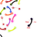 20Pcs/Set Curved Ball Barbell Eyebrow Rings Body Bar Tragus Piercing Jewelry-3C