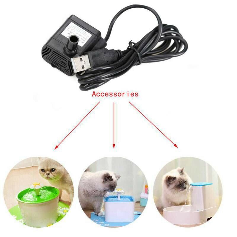 Ultra-Quiet Mini Brushless Usb Water Pump 5V 70Cm Submersible Fountain Aqua