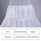 White Children Petticoat A-Line 3 Hoops One Layer Kids Crinoline Lace Trim  Y5U1