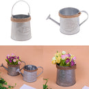 2x Decorative Garden Flower Container Display Bucket- Metal