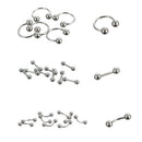 85 x Wholesale Lots Mixed Lip Piercing Body Jewelry Barbell Rings Tongue Ring